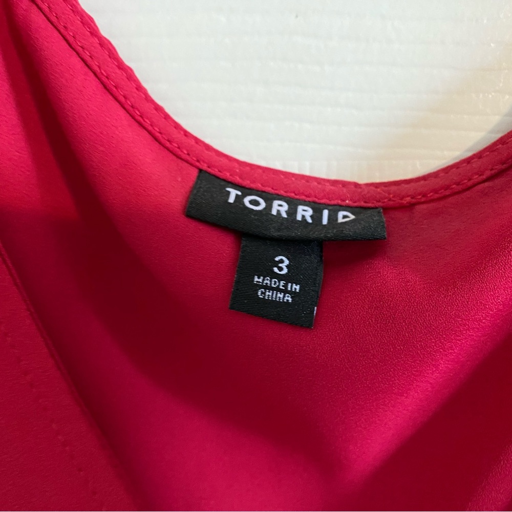 Tired size 3 Red Tank Top Blouse! - Picture 4 of 8